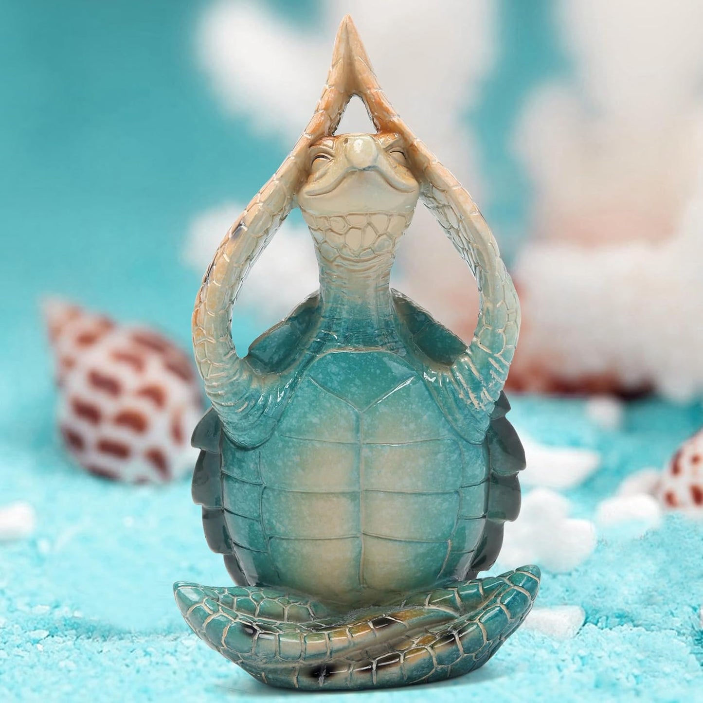 Meditation Sea Turtle Figurine | Zen Studio Decor