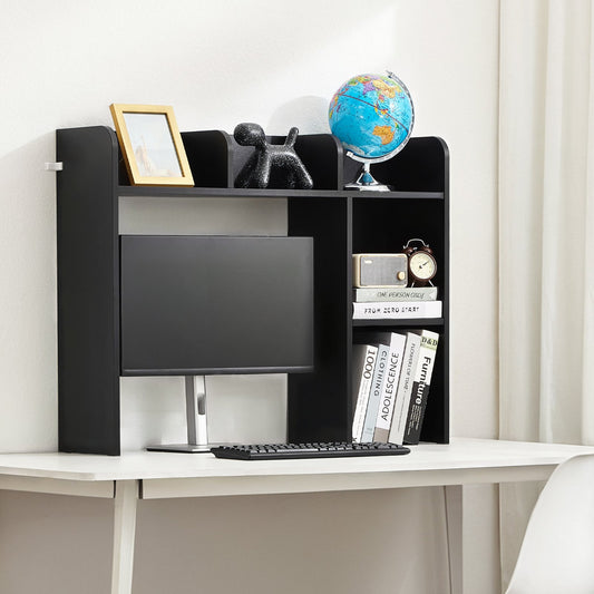 The 2-Tier Desktop Hutch | Workspace Organizer (Black)