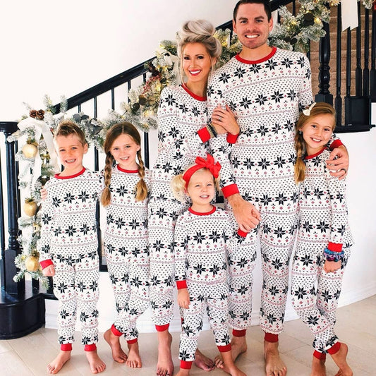 European And American Christmas Parent-child Wear Homewear Suits Pajamas