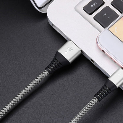 Nylon braided data cable