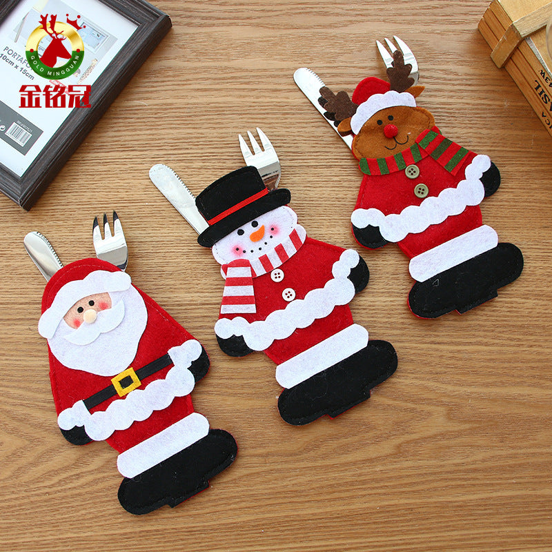 Christmas Knife And Fork Set Christmas Product Knife And Fork Bag