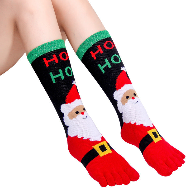 Christmas Five Finger Socks