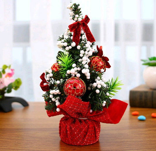 Christmas Ornaments Tree 20cm Mini Christmas Decoration Tree Christmas Day Mall Decoration Desktop Ornaments Small Tree