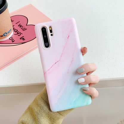 Gradient ring marble mobile phone case