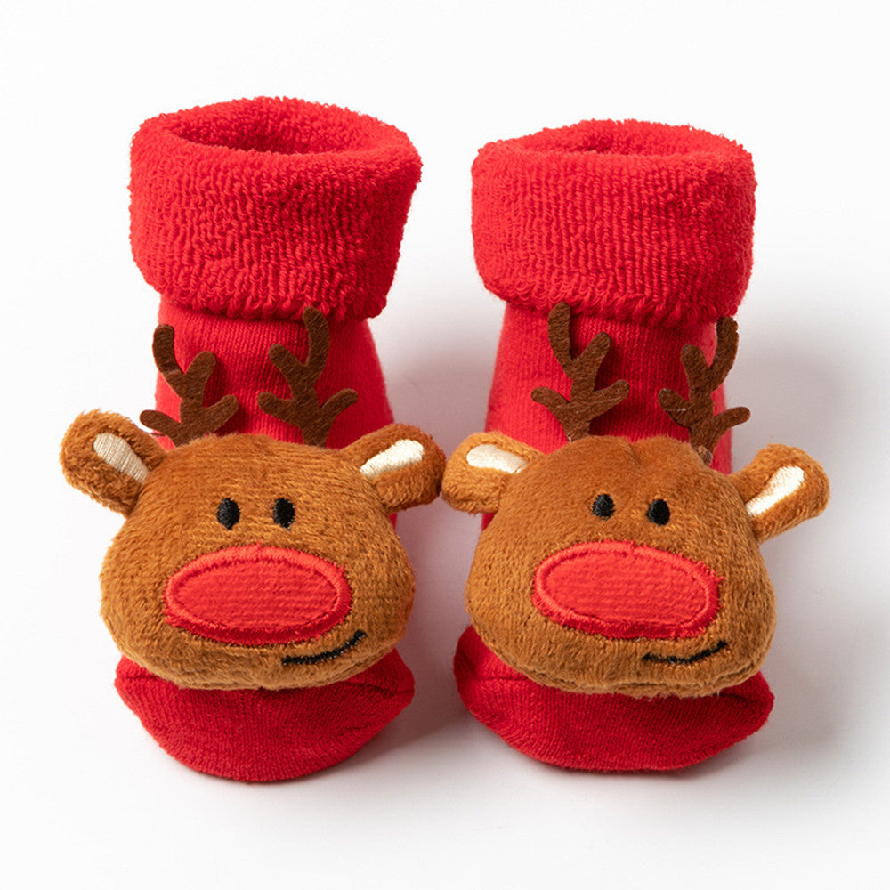 Christmas Children's Socks Thickened Terry