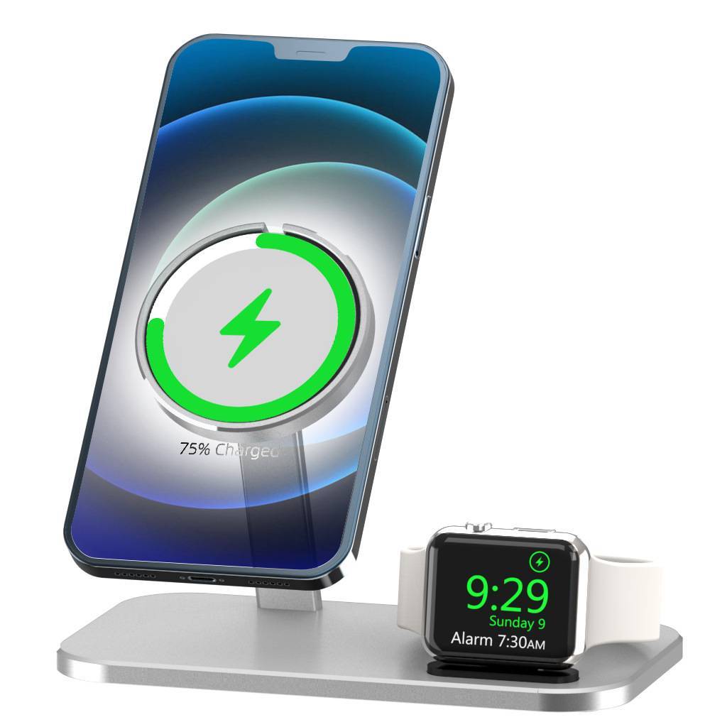 Two-In-One Magnetic Bracket Wireless Charging