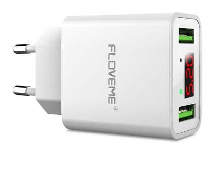 Floveme Digital Display Dual USB Charger