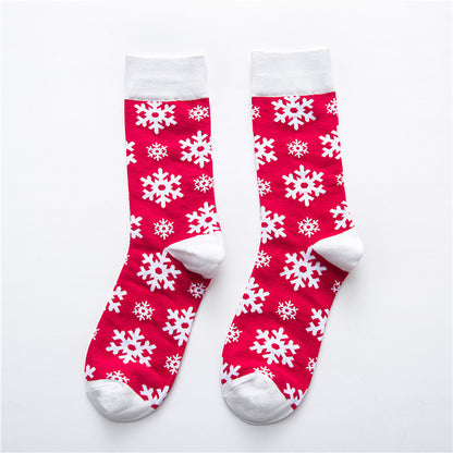 Christmas series cartoon couple socks cute cotton socks