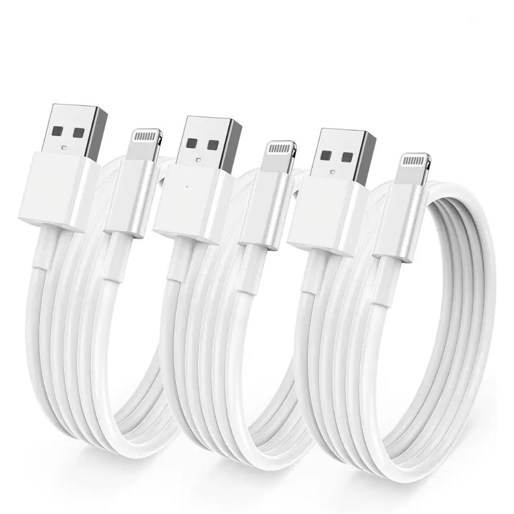 3 Pack USB Charger Data Cable Cord For iPhone