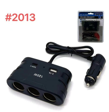 Car High-power One-three Converter Charger