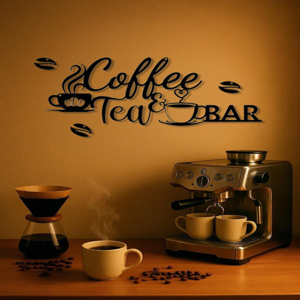 Vintage iron coffee sign for kitchen or break room