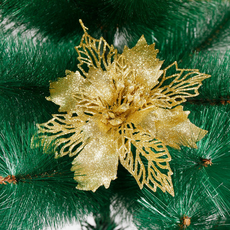 Christmas decorations canes hollowed out Christmas flowers