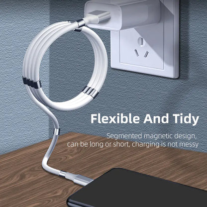 Magnetic USB Type-C Cable for Fast Charging & Data Sync