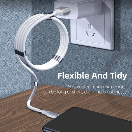 Magnetic USB Type-C Cable for Fast Charging & Data Sync