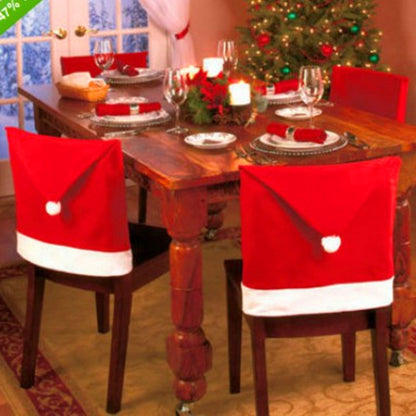 High quality Christmas Chairs Set Christmas goods table decorated Christmas hat in large quantities