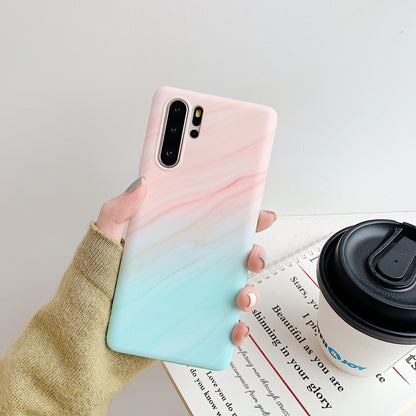 Gradient ring marble mobile phone case