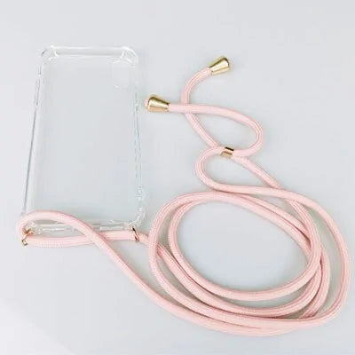 Pink Neck Strap Rope Cord For iPhone