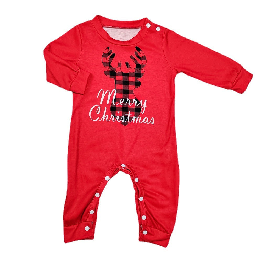 Christmas Parent-child Wear Letter Printing Casual Home Clothes