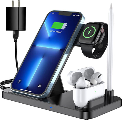 Four-in-one Mobile Phone Wireless Charger 4in1 Three-in-one Wireless Charger