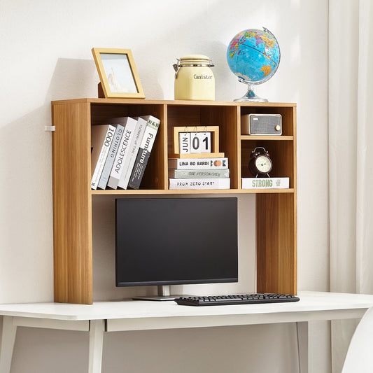 The 1-Tier Wood Storage Hutch | Desktop Organizer