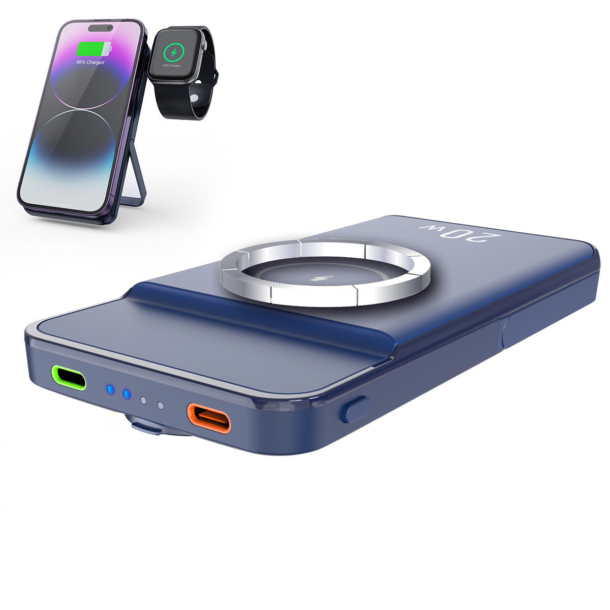 Magnetic Power Bank Wireless Charger