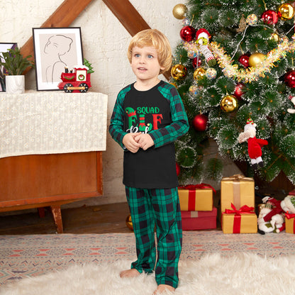 Printed Autumn Winter Christmas Set Parent-child Home Wear Home Pajamas