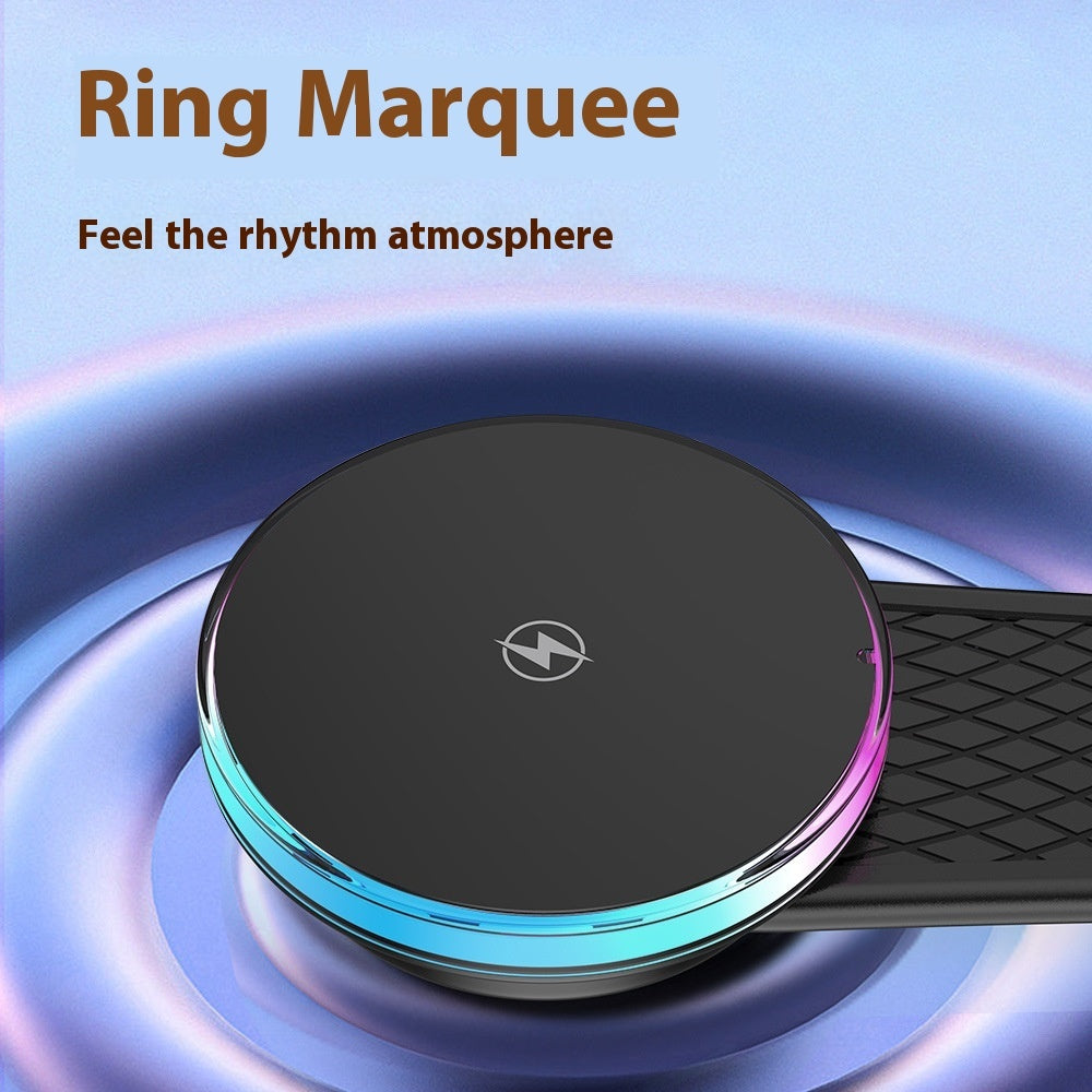 Car Magnetic Colorful Light Titanium Alloy Car Wireless Charging Bracket