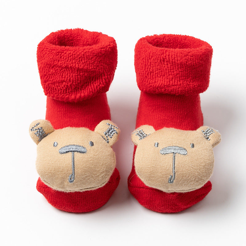 Christmas Children's Socks Thickened Terry