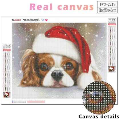 New Product Christmas Cute Pet Theme 5D Diamond Painting