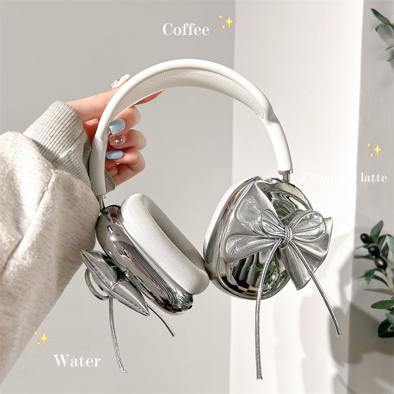 Electroplated Three-dimensional Bow Headphone Case