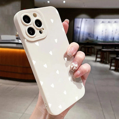 White Heart Mobile Phone Shell