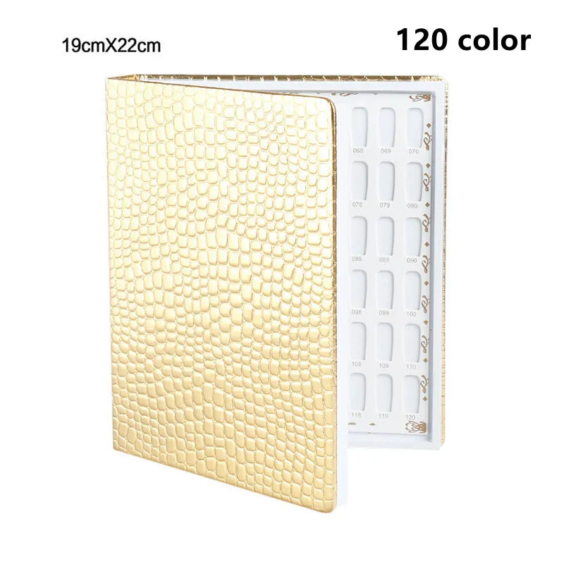 120/216 Colors Nail Art Display Book Showing Shelf Gel Polish Chart Showing Shelf Nail Storage Box Nail Color Card Display Book