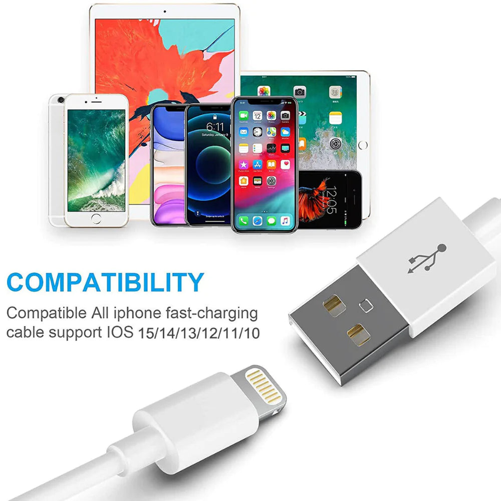 10FT Long USB Data Cable For iPhone