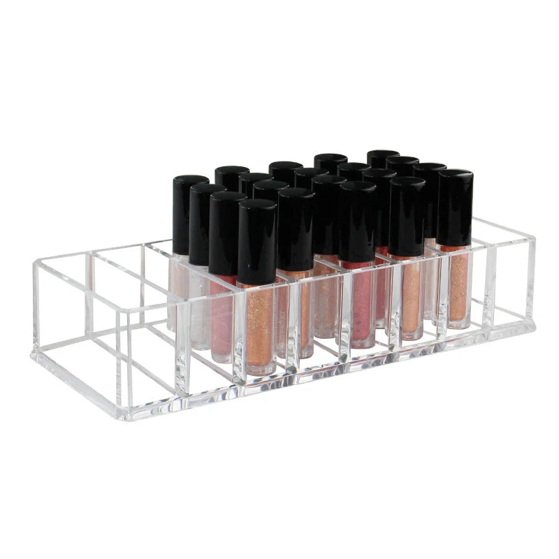 8 Compartments Nail Polish Organizer Wearable Nail Display Acrylic Boxes Clear Drawer Organizers Case