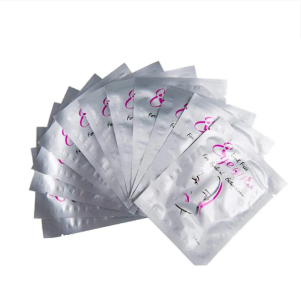 50/100pairs Eyelash Extension Paper Patches Hydrating Grafted Eye Tip Stickers Wraps  Under Eye Pads Eye Gel Paper Patches Tips