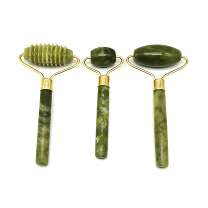 Jade Roller Gua Sha Scraper Face Lift Slimming Anti-Aging Wrinkles Massage Tool Skincare Body Guasha Detox Facial Massager