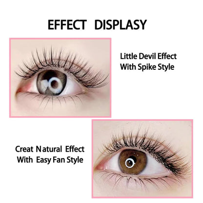 5D Spike Eyelash Extension Natural Soft Mink False Eyelash Spike Fairy Individual Lashes Russian Volume Premade Fan Clusters