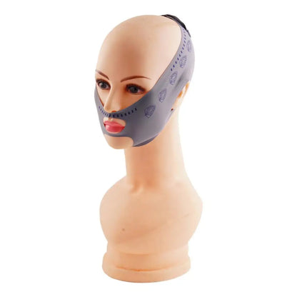 1pc Reusable V Face Bandage Shaper Gray Women Facial Double Skincare Lift Chin Belt Reduce Tool Face Thining Up Bandage Sli U4B5