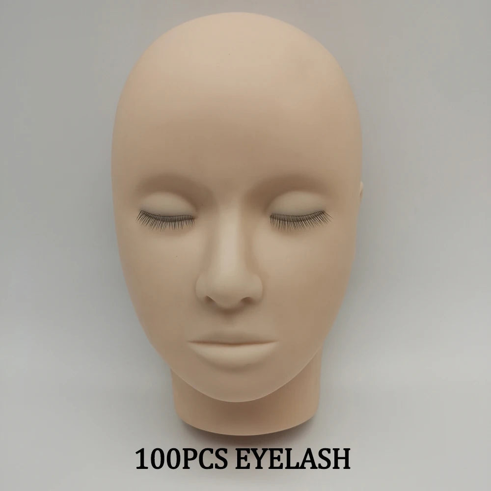 Upgraded TOP Quality Advanced Lash Mannequin Hot Selling Strip Eyelash Practice Mannequin Training Head Eyelash Make Up Tools