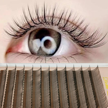 5D Spike Eyelash Extension Natural Soft Mink False Eyelash Spike Fairy Individual Lashes Russian Volume Premade Fan Clusters