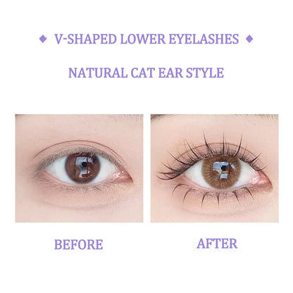 V-Shaped Lower Eyelash Extensions 120 Clusters 5/6/7mm Individual Lashes Natural Bottom Under Eyelash Easy Grafting Makeup Tools