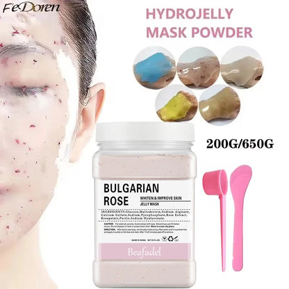 Jelly Mask Powder Soft Hydro Anti-aging Brighten Moisture Peel Off Facial Revitalizing Crystal Turmeric DIY  Rose Mask Skin Care