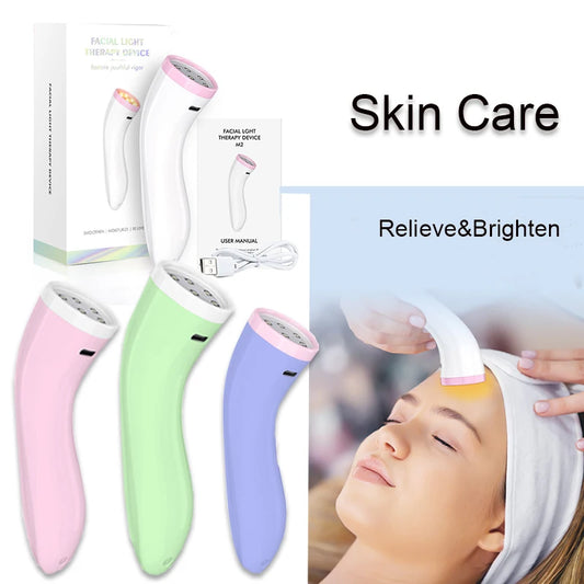 New RF UV Facial Led Red & Blue Acne Spot Treatment Home Use RF Beauty Device Equipment Wand Massager Face Light Therapy Machine