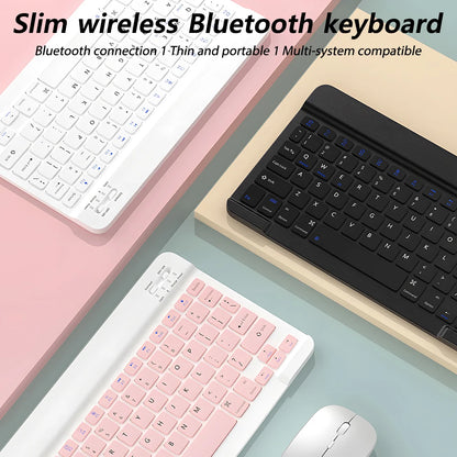 CASEPOKE Bluetooth Wireless Keyboard Mouse for Apple Samsung Lenovo Xiaomi Huawei Phone Tablet Keyboard for iPad Accessories