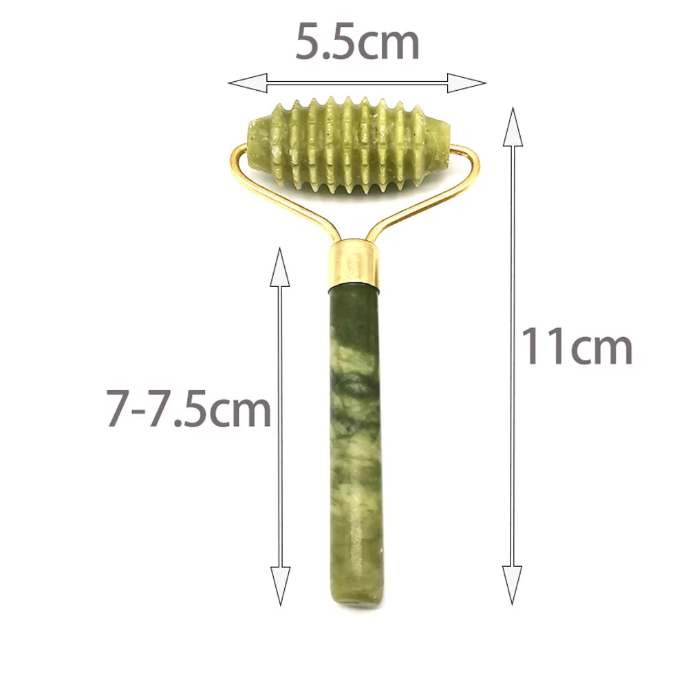 Jade Roller Gua Sha Scraper Face Lift Slimming Anti-Aging Wrinkles Massage Tool Skincare Body Guasha Detox Facial Massager