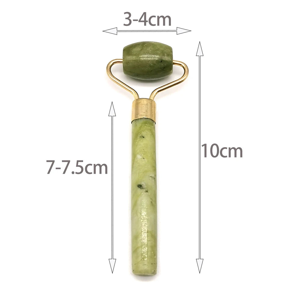 Jade Roller Gua Sha Scraper Face Lift Slimming Anti-Aging Wrinkles Massage Tool Skincare Body Guasha Detox Facial Massager