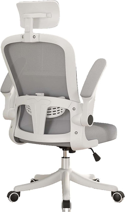 Office Chair Swivel Ergonomic Office Chair With Back Support - White-2