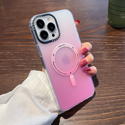 Phone Case Frosted Drop-resistant Gradient Magnetic Suction