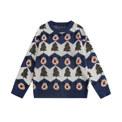 Christmas Sweater Couple Wear Autumn And Winter