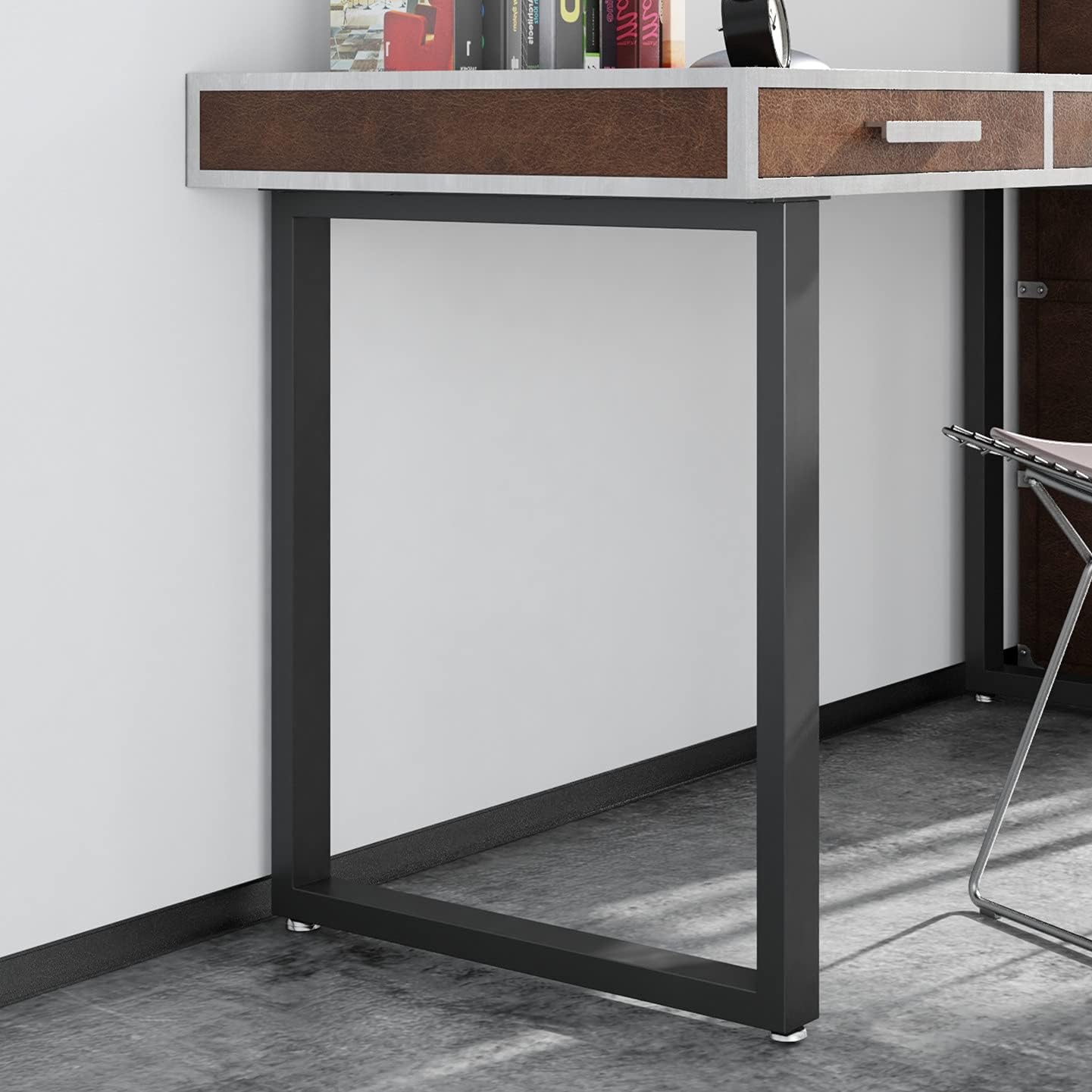 T-shape table legs, 28 by 24 inches, with 801-pound capacity